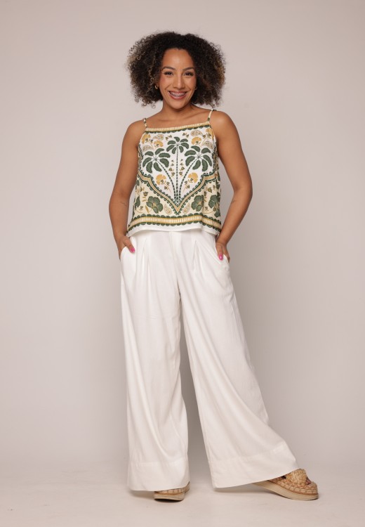 Calça Reta Cos Largo