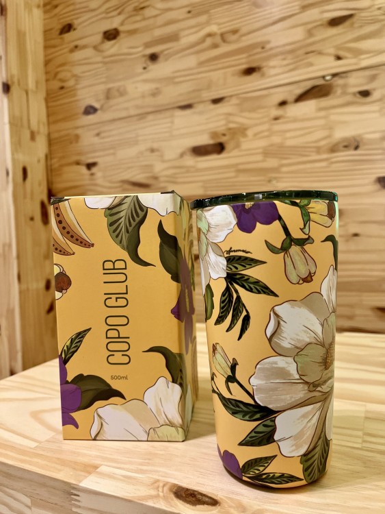 Copo Farm Gllub 500ML Passaro Em Flor
