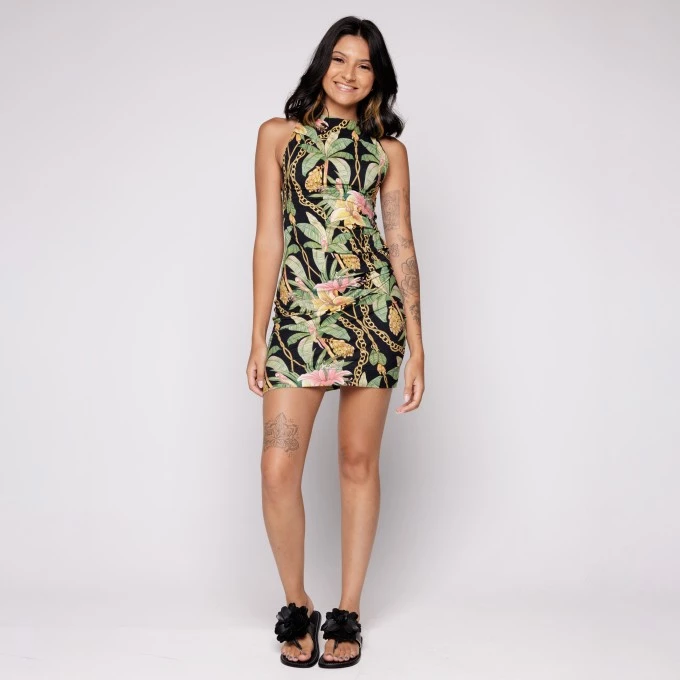Vestido Curto Paraiso Tropical