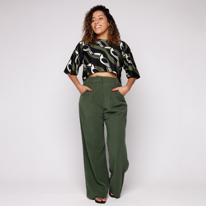 Tshirt Cropped Tucano Gráfico