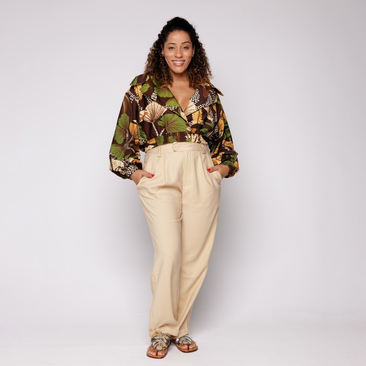 Bomber Moletom Floresta Sketch