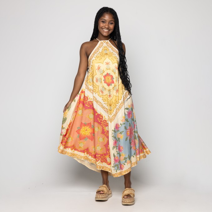 Vestido Cropped Lenço Amalfi