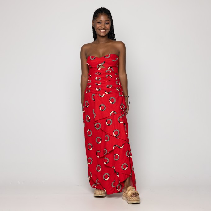 Vestido Longo Tuca Poa