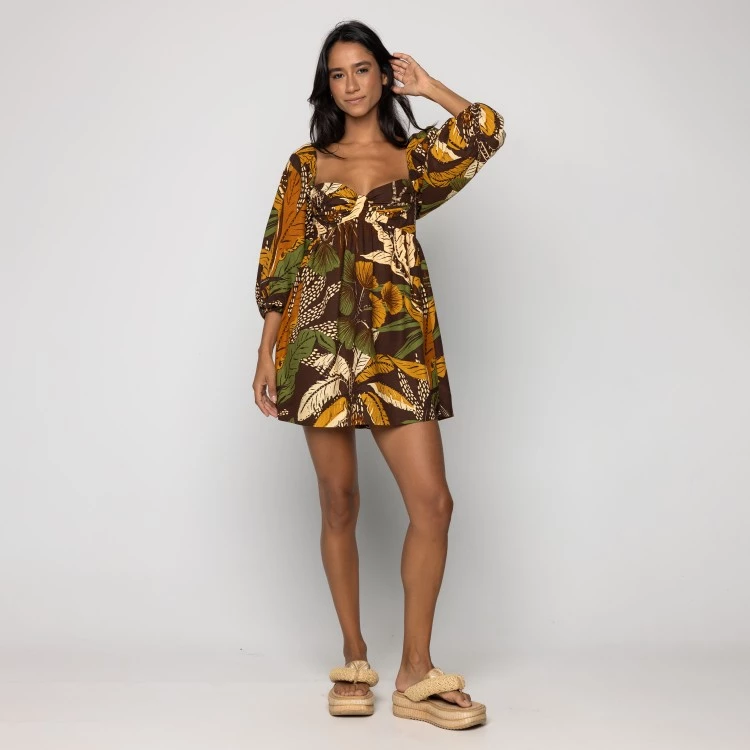 Vestido Curto Floresta Sketch