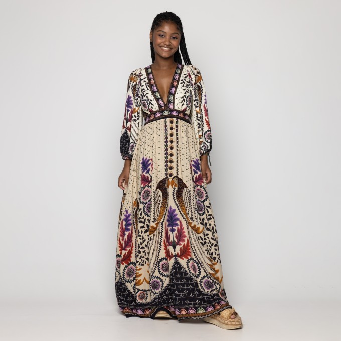 Vestido Longo Tapete de Arara