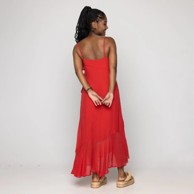 Vestido Babados Alcinhas