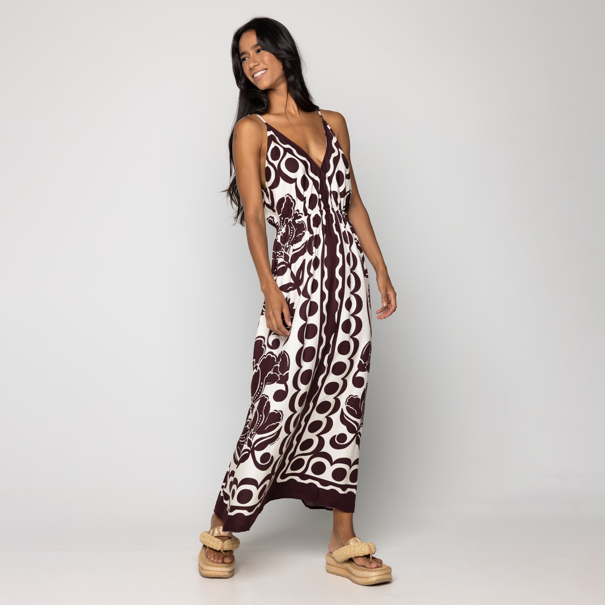 Arabesque Moda Vestido Cropped Floral Arabesque - Informal Inn