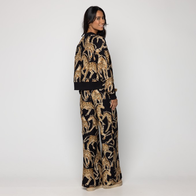 Casaco Cropped cavalo onça
