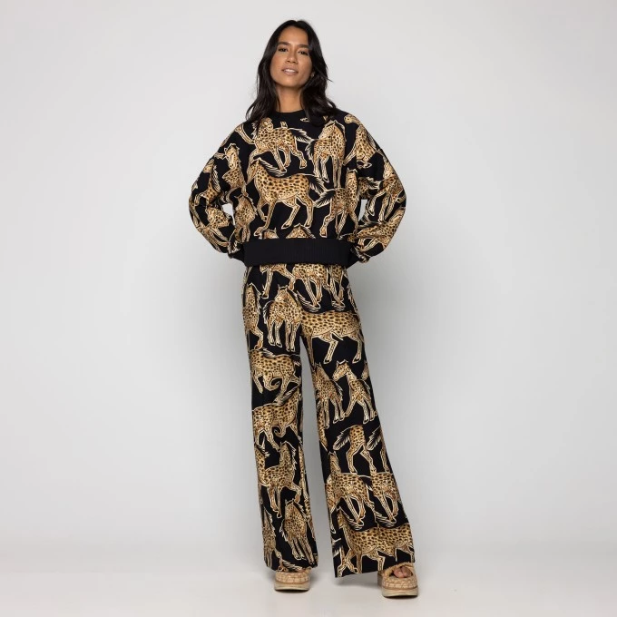 Casaco Cropped cavalo onça