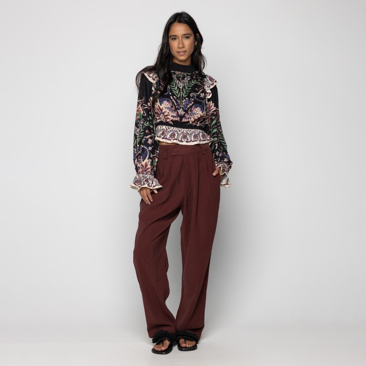Blusa Manga Jardim Maravilha