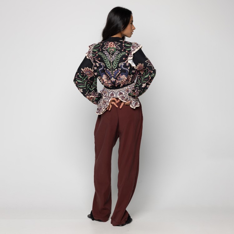 Blusa Manga Jardim Maravilha