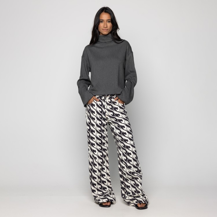 Blusa Gola Alta Textura