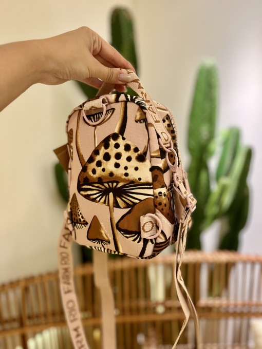 Mini Mochila Farm Borogodó Cogumelos