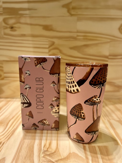 Copo Farm Glub 500ml Cogumelos
