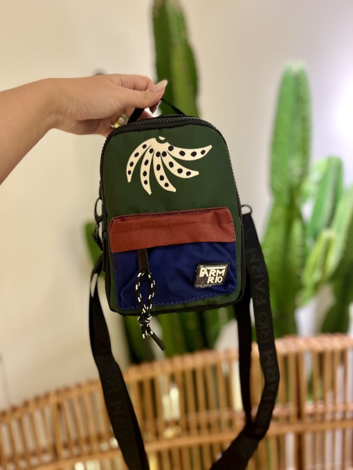 Mini Mochila Farm Borogodó Gráfico Tropical