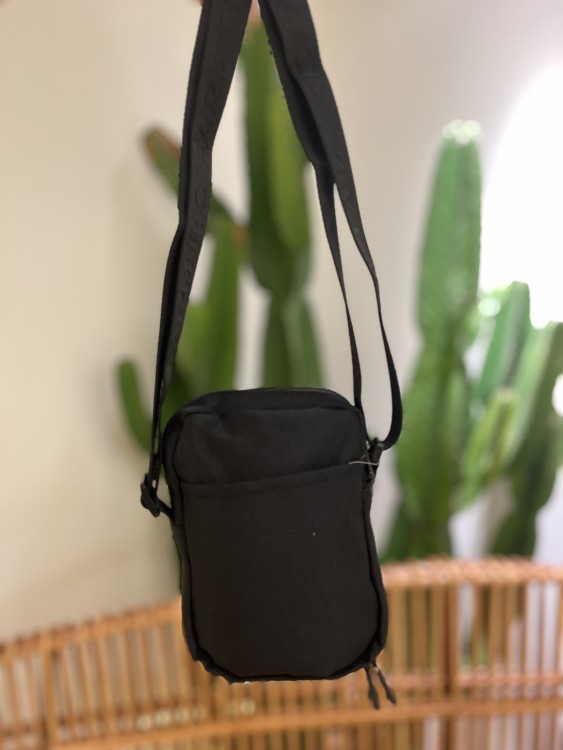 Bolsa Farm Da Gema Gráfico Tropical Preta