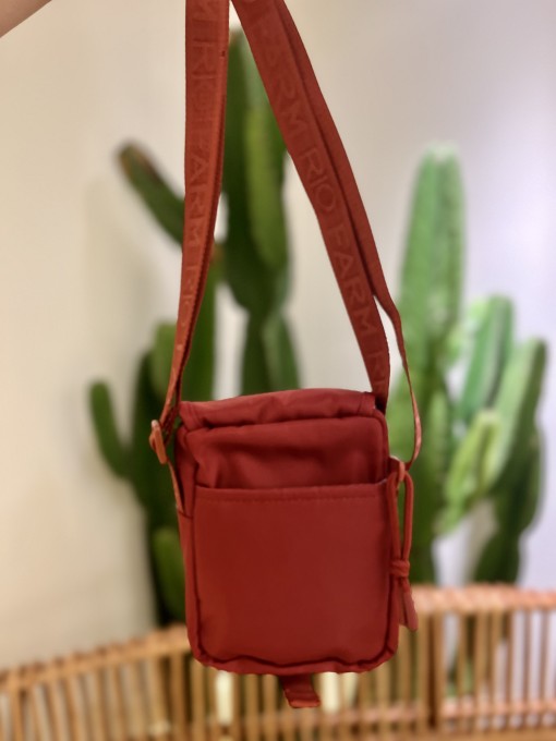 Bolsa Farm Fervo Gráfico tropical Vinho