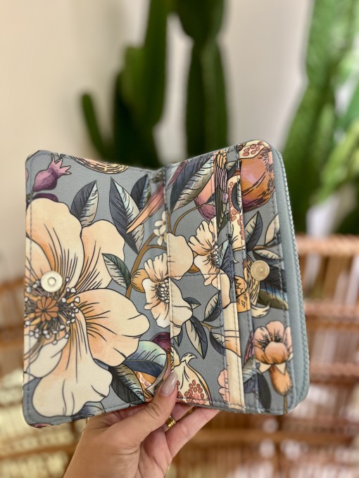 Carteira Farm Astral Romance em flor