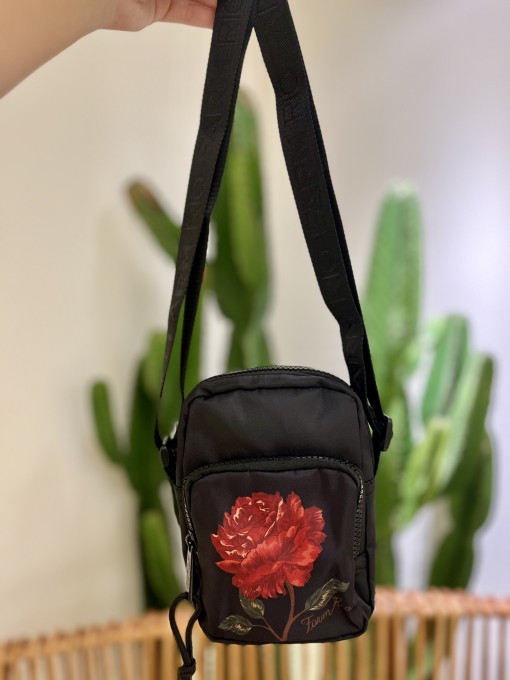 Bolsa Farm Da Gema Rosalia Preta