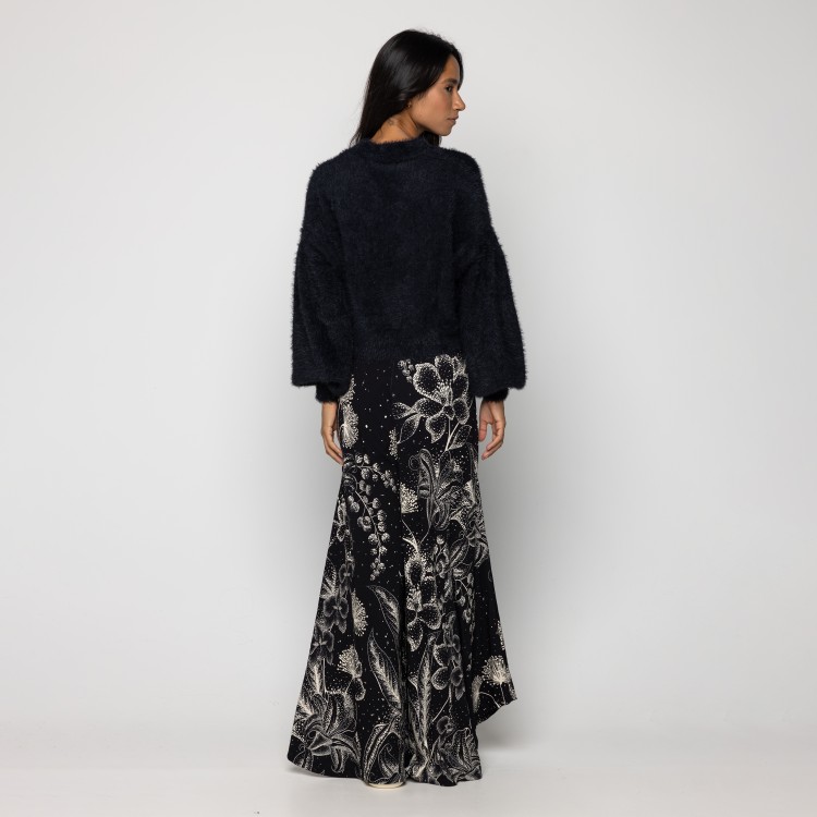 Cardigan Curto Pelinho Preto