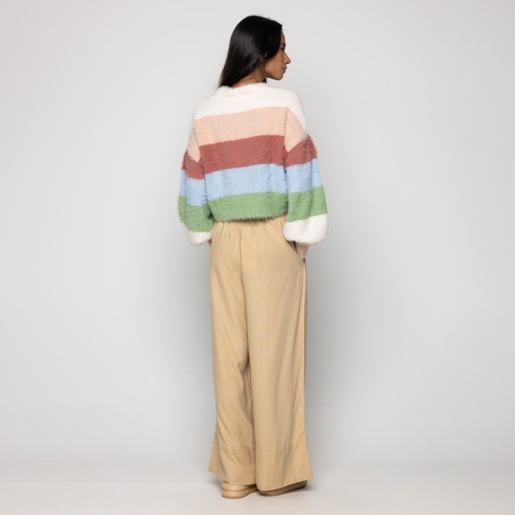 Cardigan Tricot Pelinho Listrado