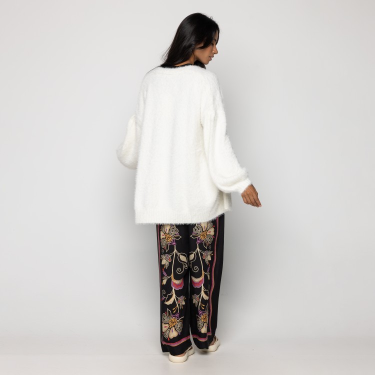 Cardigan Tricot Pelinho off whithe
