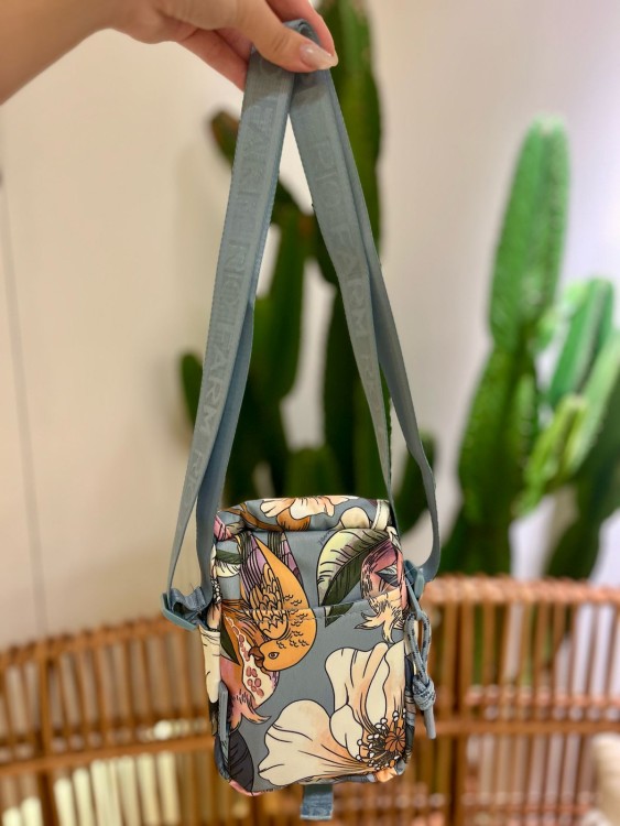 Bolsa Farm Fervo Romance em Flor Azul