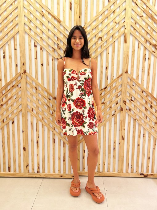 Vestido Curto Rosalia Corrido