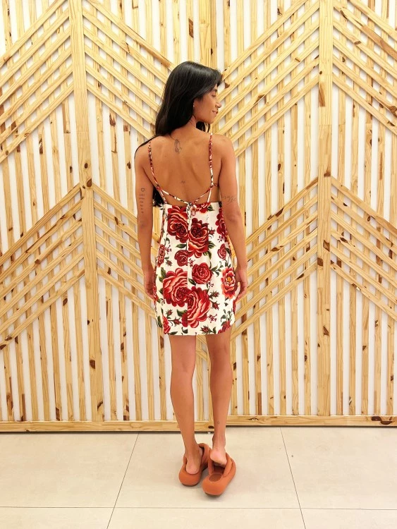 Vestido Curto Rosalia Corrido