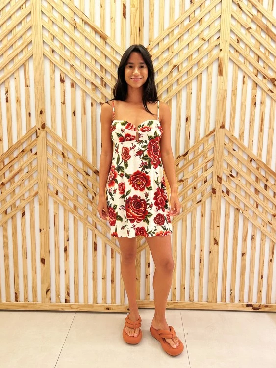 Vestido Curto Rosalia Corrido