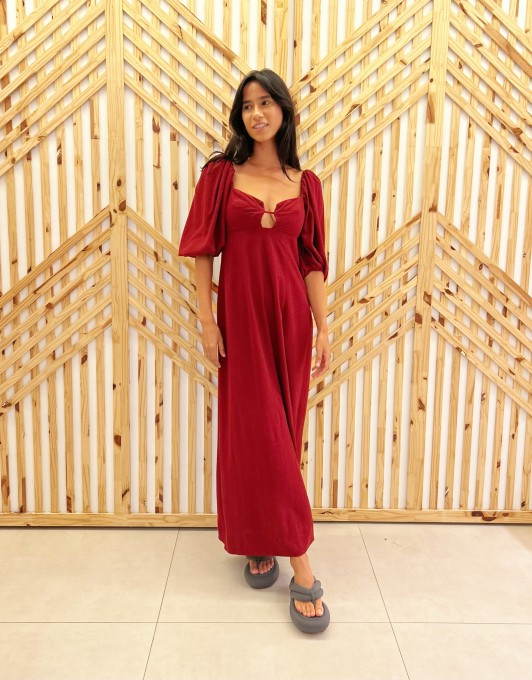 Vestido Reto Mangas
