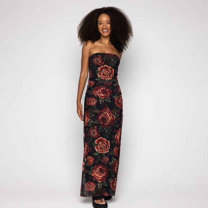 Vestido Tule Flor Rosalia