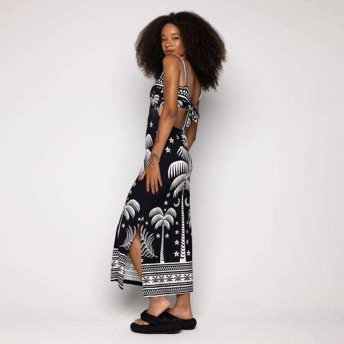 Vestido midi Coqueiral