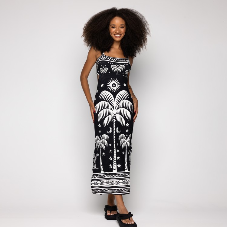 Vestido midi Coqueiral