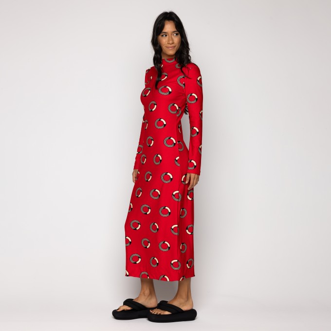 Vestido Midi Tuca Poa