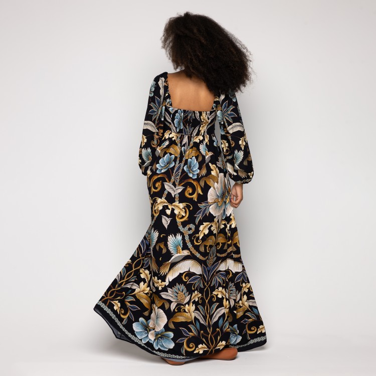 Vestido Longo Mg Jardim Real