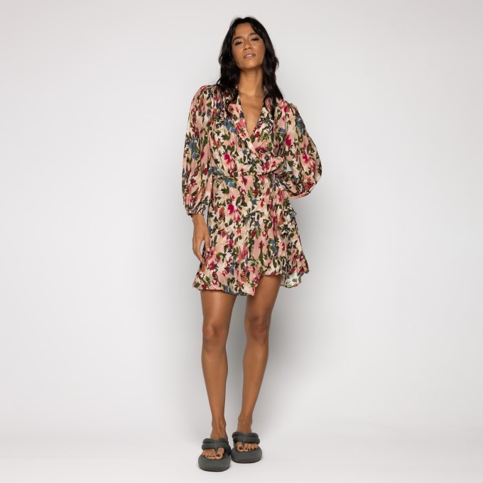 Vestido Curto Jardim Ikat