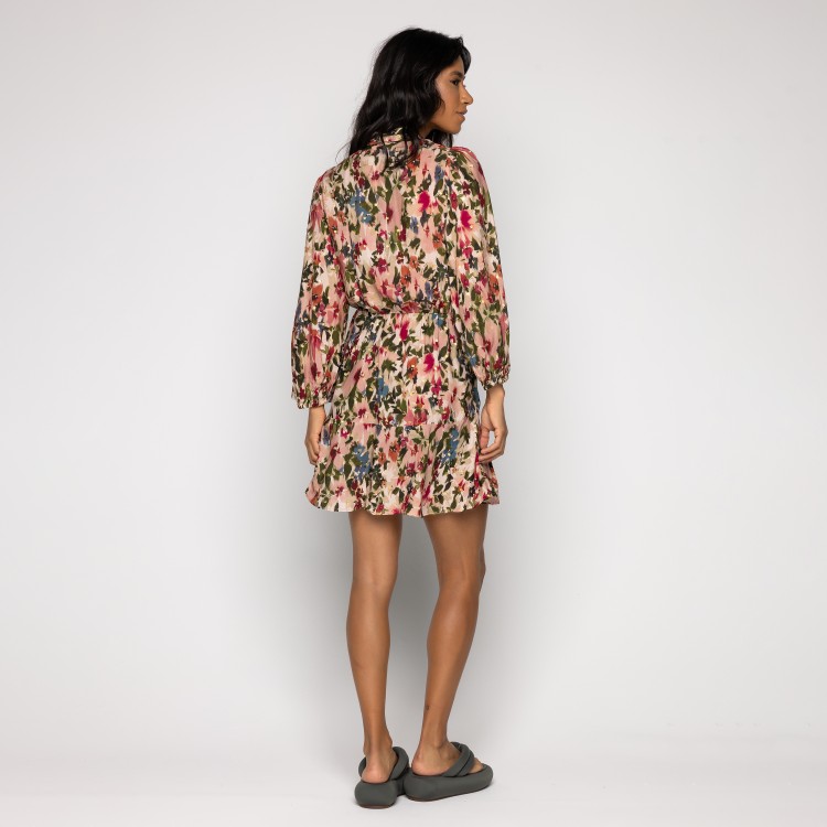 Vestido Curto Jardim Ikat