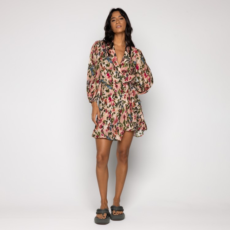Vestido Curto Jardim Ikat