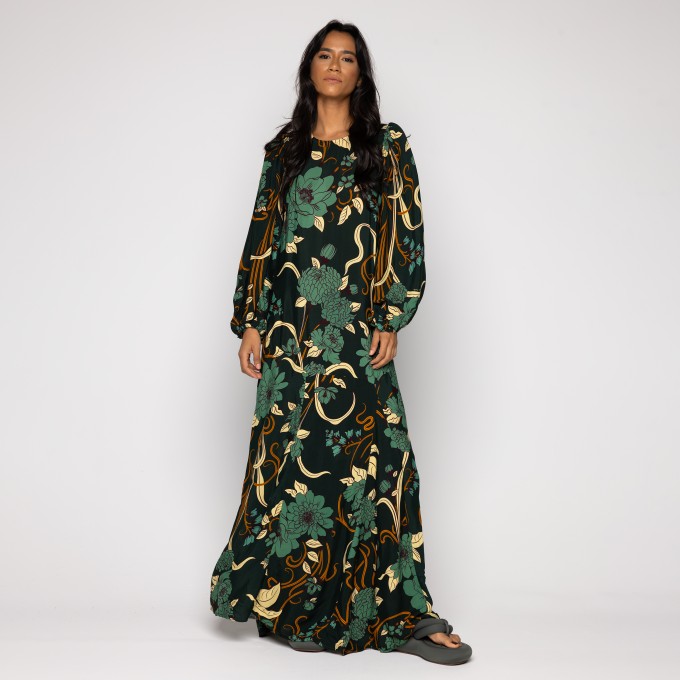 Vestido Longo Mg Beatrice Floral