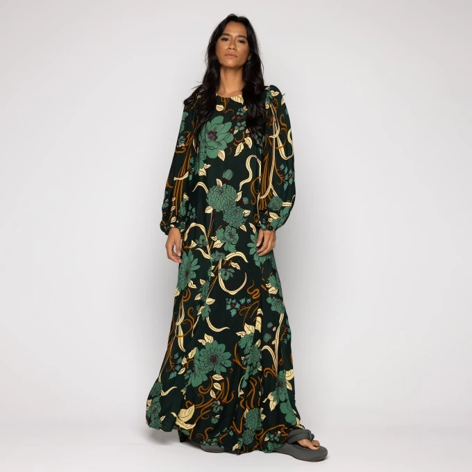 Vestido Longo Mg Beatrice Floral