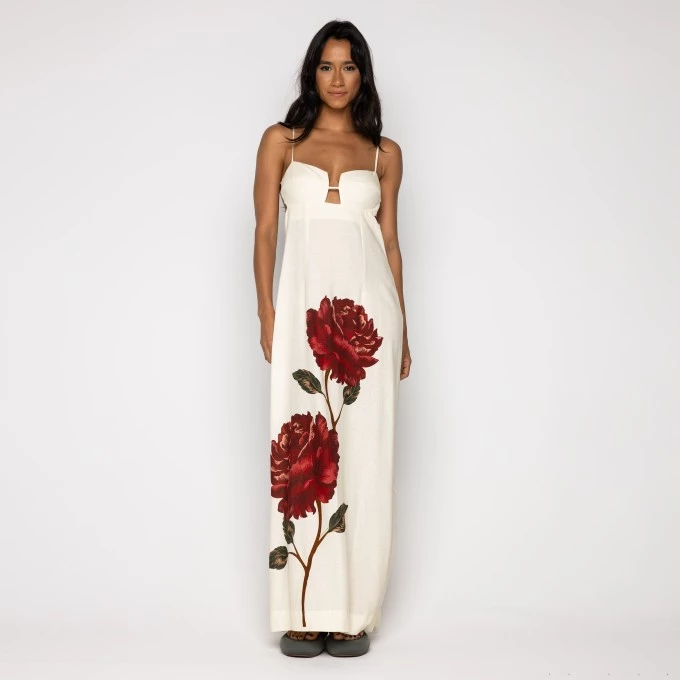 Vestido Cropped Flor Rosalia Off