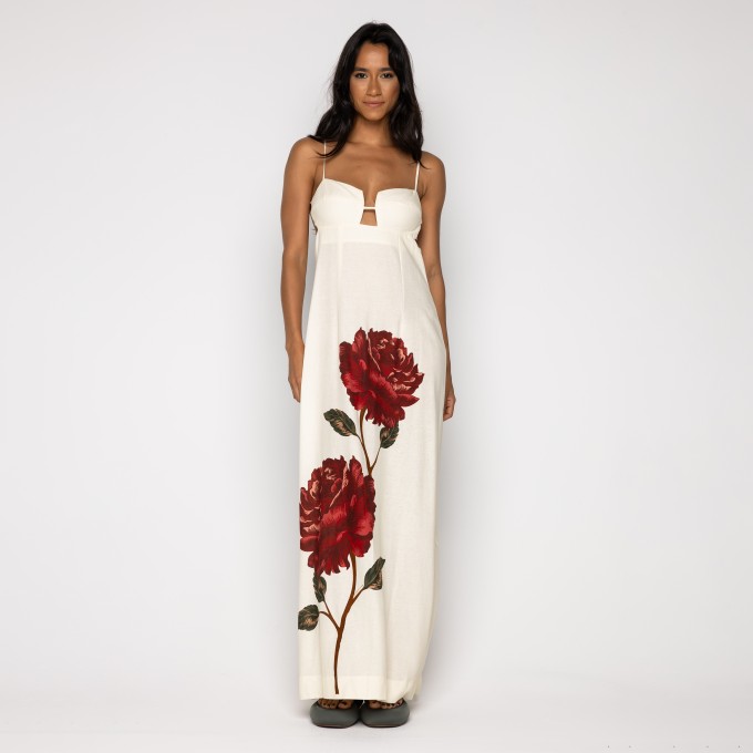 Vestido Cropped Flor Rosalia Off