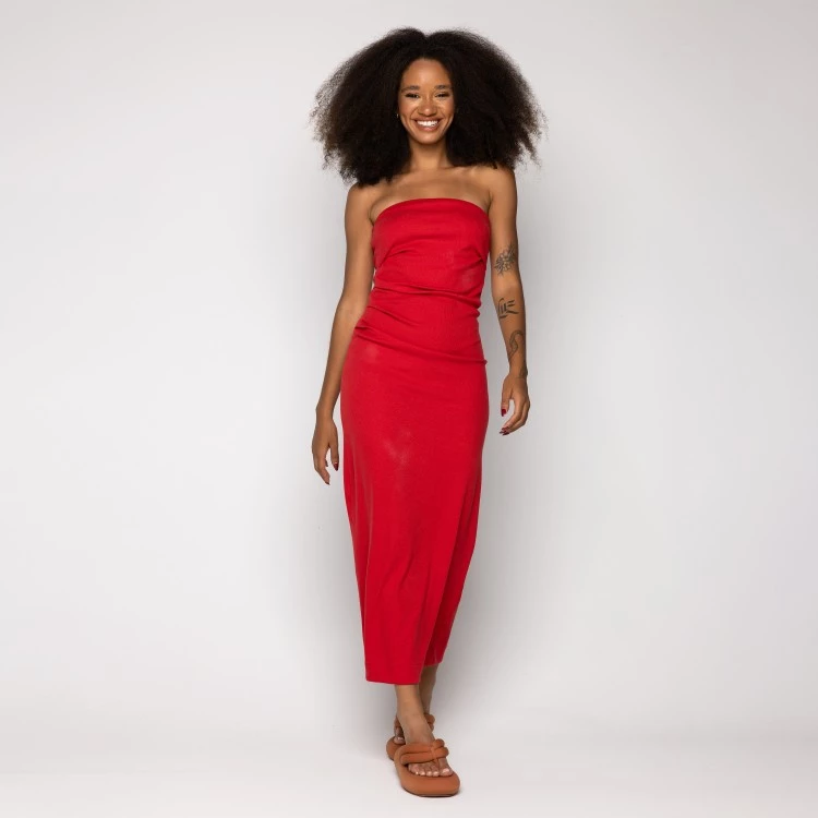Vestido Sem Alça frente