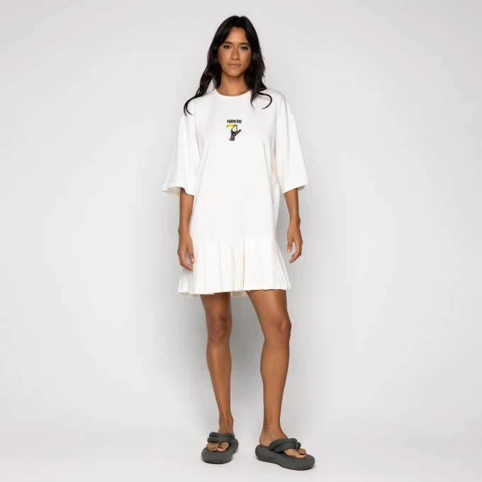 Vestido Curto Pregas Farm Rio