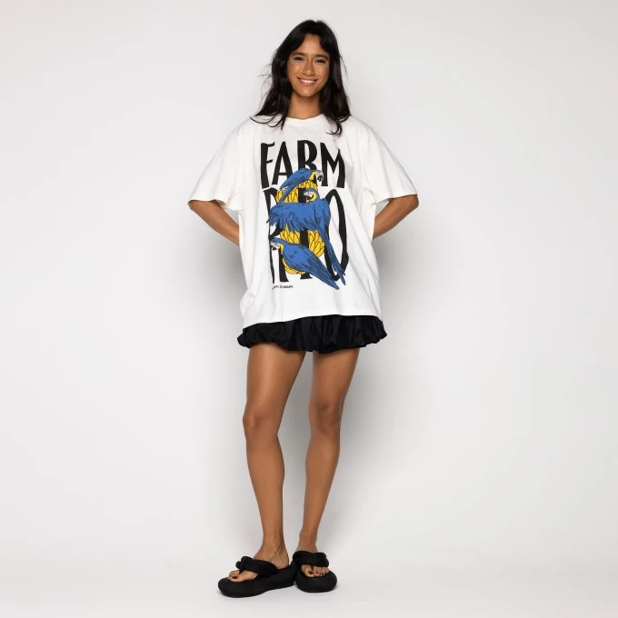 Tshirt Media Farm Rio Arara Azul