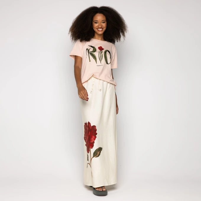Tshirt Fit Rio Flor Rosa