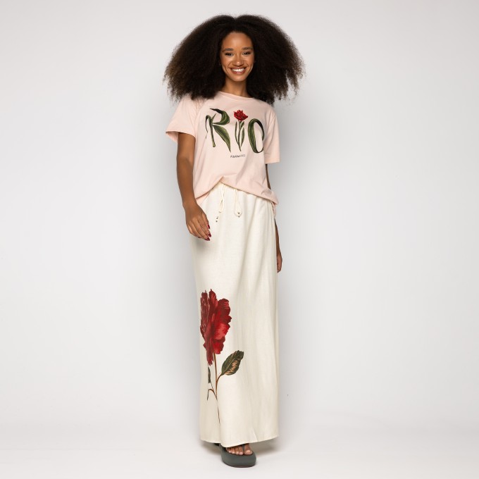 Tshirt Fit Rio Flor Rosa