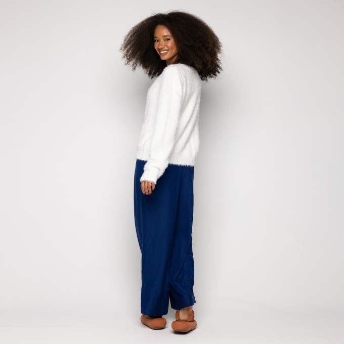 Cardigan Pelinho Curto com Bolso