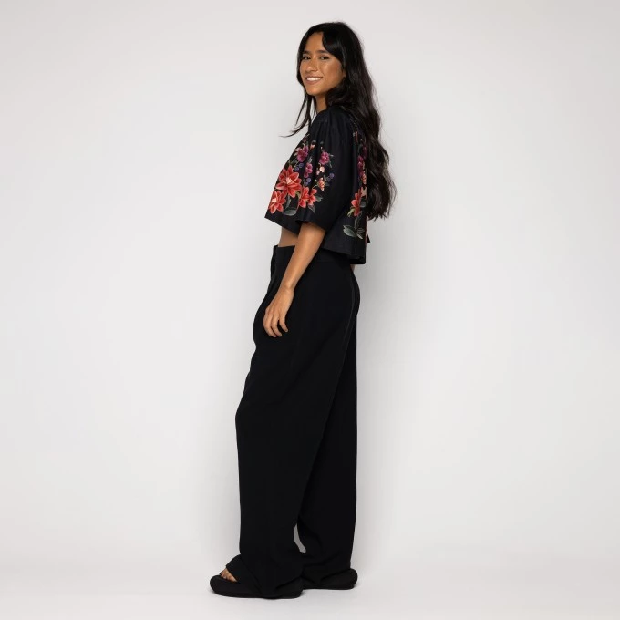 Tshirt Cropped Floral belle